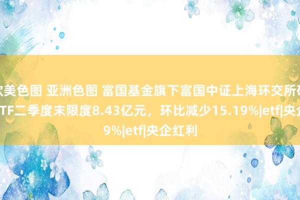 欧美色图 亚洲色图 富国基金旗下富国中证上海环交所碳中庸ETF二季度末限度8.43亿元，环比减少15.19%|etf|央企红利