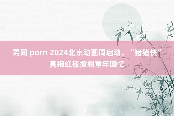 男同 porn 2024北京动画周启动，“猪猪侠”亮相红毯掀翻童年回忆