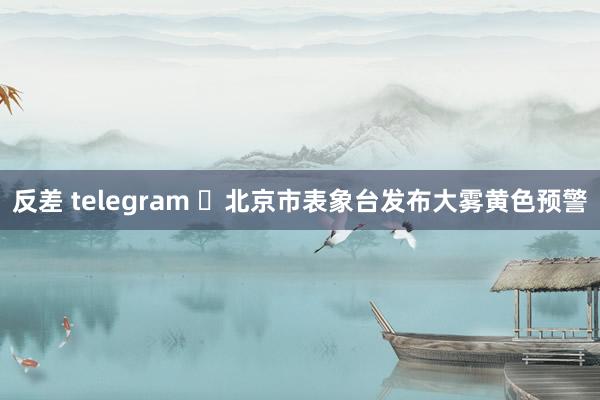 反差 telegram ​北京市表象台发布大雾黄色预警